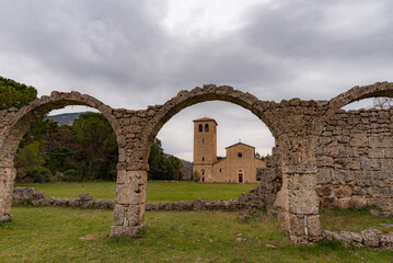 Rocchetta a Volturno, Molise. Benedictine Abbey of S. Vincenzo al Volturno.