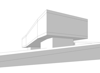 architecture building 3d illustration