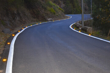 winding road in the mountains