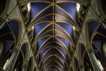 Interior of the Notre-Dame Cathedral Basilica, Ottawa, Ontario, Canada
