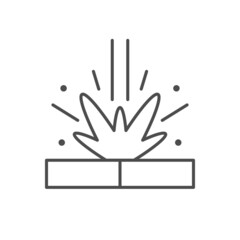 Welding process line outline icon