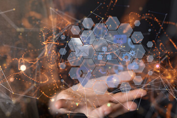 Business intelligence analyst dashboard on virtual