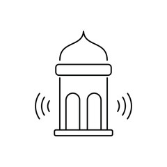 A collection of vector line symbols for Eid al-Adha and Ramadan in a simple design for mobile concepts, websites and applications.