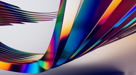 Abstract line fluid colors backgrounds. Trendy Vibrant Fluid Colors. 3d render
