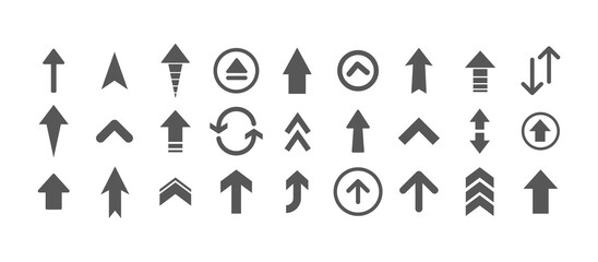 Arrows set. Arrow icon collection. Arrow flat style isolated. Stock vector. Set different arrows or web design.