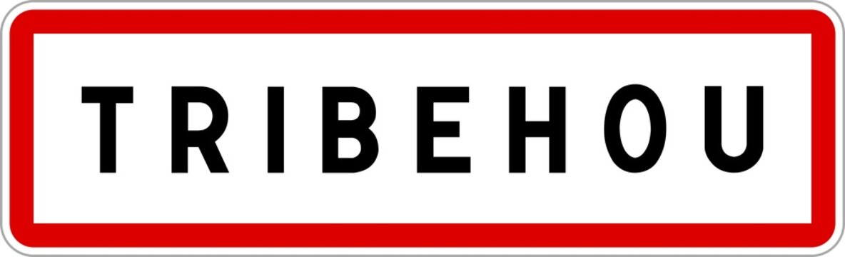 Panneau entrée ville agglomération Tribehou / Town entrance sign Tribehou