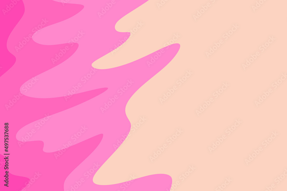 Poster simple background with pink gradient waving lines pattern and some copy space area