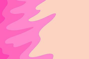 Simple background with pink gradient waving lines pattern and some copy space area