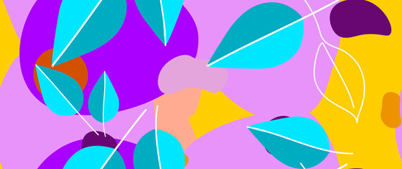 Bold Pattern Tropical Leaf Jungle Modern Motif