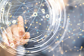 conference Digital Network and data concept 3d
