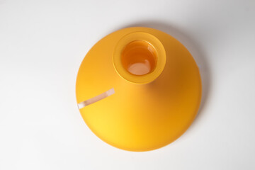 Beautiful colorful flask for hookah on white background isolate.