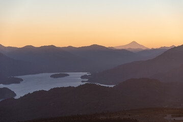 sunrise in the mountains