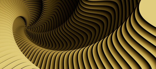 gold cloth background texture. 3D illustration.