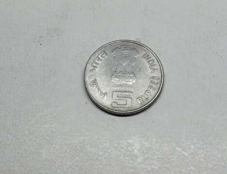 Indian Currency, ONGC, five Rupees Coin, Indian Currency, Money, old five rupees coin