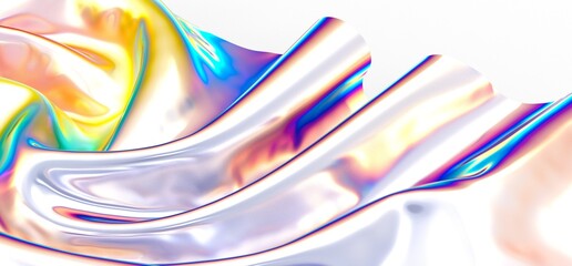 Creative concept fluid colors backgrounds. Trendy Vibrant Fluid Colors. 3d render