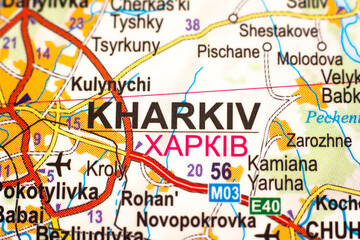 Kharkiv a city in war-torn Ukraine.