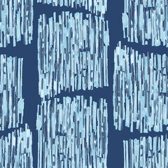 Seamless pattern on a blue background. Abstract texture. For fabric, wallpaper, texture, background.