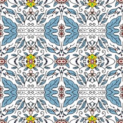 Seamless Pattern With Floral Motifs able to print for cloths, tablecloths, blanket, shirts, dresses, posters, papers.