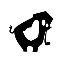 Mammoth Monster suitable for character games, icon, sticker etc.