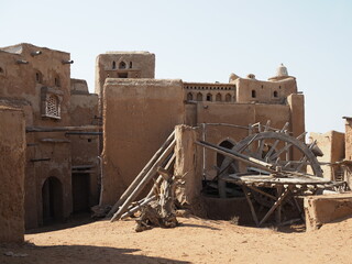 Fototapeta premium The reconstruction of ancient city and fortress. Horizontal view, can be used as background