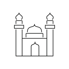 A collection of vector line symbols for Eid al-Adha and Ramadan in a simple design for mobile concepts, websites and applications.