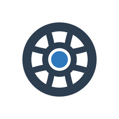 Obraz premium wheel icon - tire icon