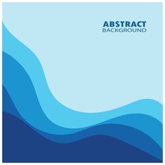 Abstract Water wave design background vector