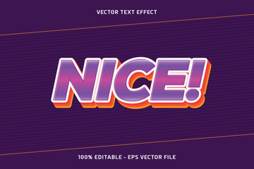 Nice editable text effect vector style
