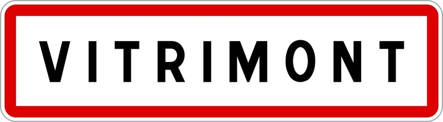 Panneau entrée ville agglomération Vitrimont / Town entrance sign Vitrimont