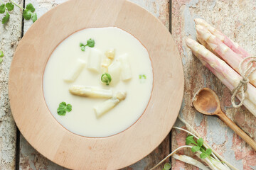 Spargelsuppe Spargelcremesuppe Spargel Creme Suppe