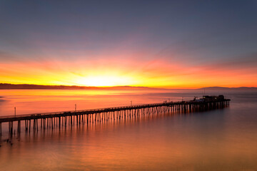 Sunrise at Capitola Beach, California