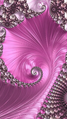 Ornate colourful and digitally generated 3D background