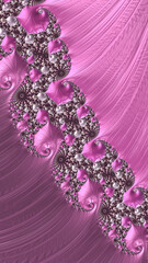 Ornate colourful and digitally generated 3D background