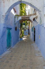 Calles típicas de Chaouen Marruecos, pueblo azul - 497559654