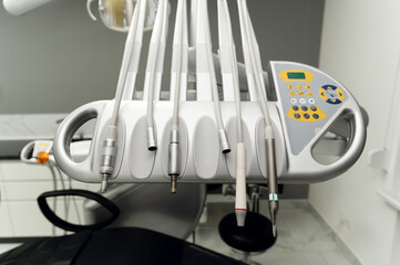 dental drill. Control Panel. dental clinic. modern medicine. dental office. technologically new dental drills