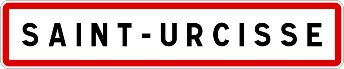 Panneau entrée ville agglomération Saint-Urcisse / Town entrance sign Saint-Urcisse