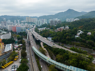 Top view of Hong Kong residential district