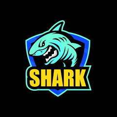 Shark esport logo, suitable for esport logos, teams, communities, t-shirts.