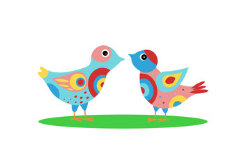 Bright multicolored cartoon. Vector illustration .