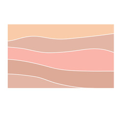 Abstract Minimalist Boho Landskape Pattern Wallpaper Background