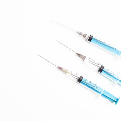 medical disposable plastic syringe for injection in the hospital