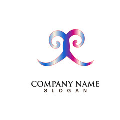 Obraz premium company logo design illustration
