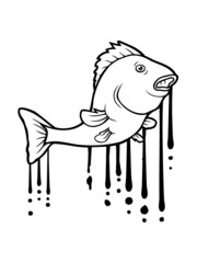 Tropfen Graffiti Fisch 