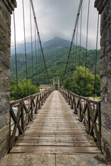 Ponte di Morca Varallo Sesia Vercelli - obrazy, fototapety, plakaty