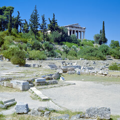 The Temple of Hephaestus, also known as the Hephaisteion or earlier as the Theseion in Athens, Greece - 497577807