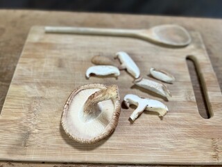 mushroom and spoon