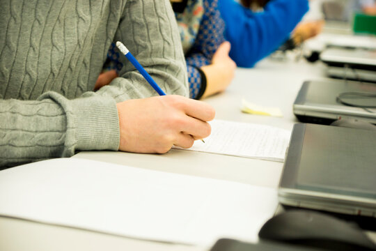 close up of a writing on a notebook