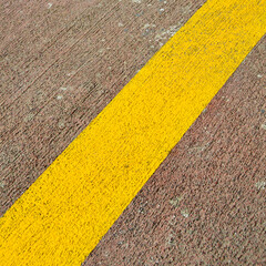 Clean asphalt yellow line road texture seamless with background appearance