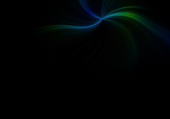 Abstract background waves. Black, green and blue abstract background for wallpaper or business card