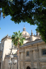 Walking in old part of Jerez de la Frontera, Sherry wine making town, Andalusia, Spain
